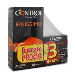 Control Adapta Finissimo 12 Preservativos + 3 non-stop gratis