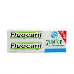 Oferta Duplo Gel Dentífrico Bubble  Fluocaril Junior 6 a 12 años 75 + 75 ml