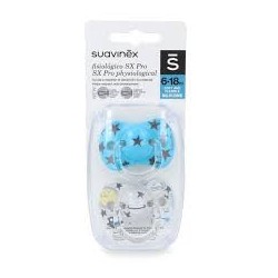 Suavinex  Chupete Fisiológico SX Pro Silicona 6-18 Meses 2 Unidades