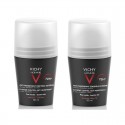 Duplo Vichy Homme Anti-Transpirante 72 Horas Desodorante Roll On 50 ml + 50 ml