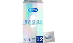 Durex Invisible Extra Fino Extra Sensitivo 12 preservativos.